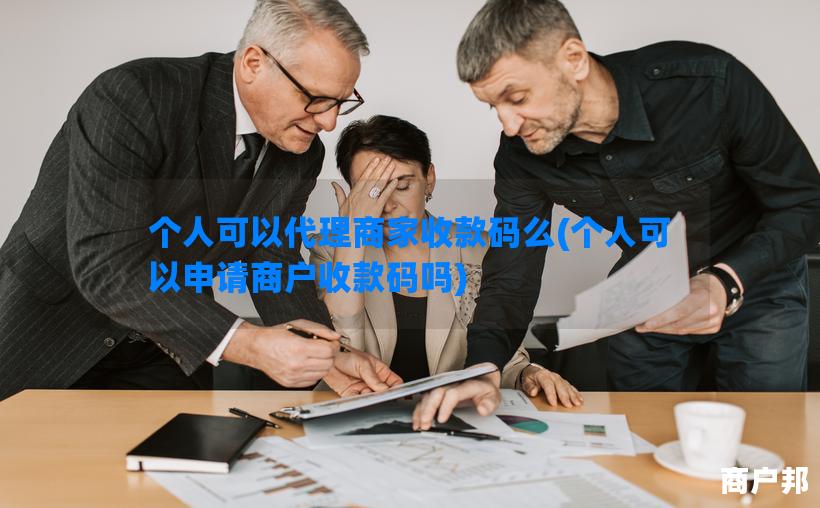 个人可以代理商家收款码么(个人可以申请商户收款码吗)