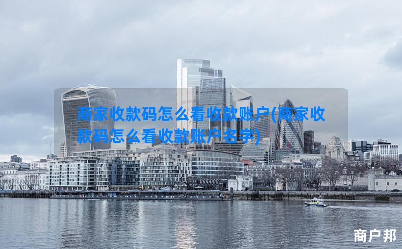 商家收款码怎么看收款账户(商家收款码怎么看收款账户名字)