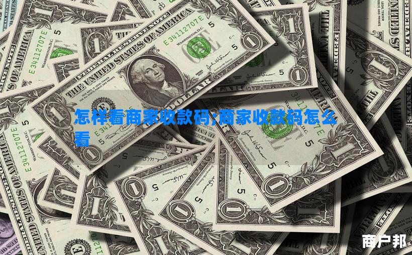 怎样看商家收款码;商家收款码怎么看