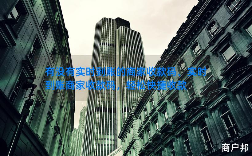 有没有实时到账的商家收款码、实时到账商家收款码，轻松快捷收款