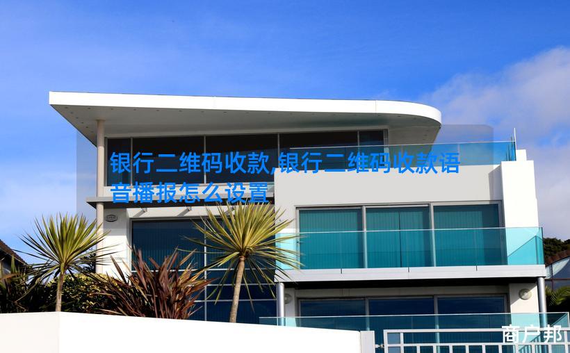 银行二维码收款,银行二维码收款语音播报怎么设置