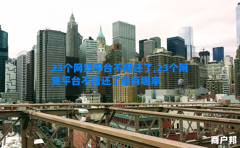 23个网贷平台不用还了,23个网贷平台不用还了都有哪家