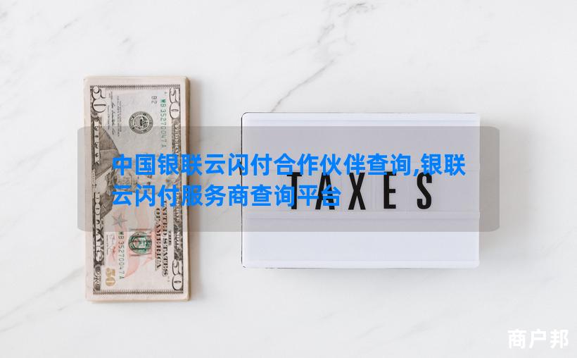 中国银联云闪付合作伙伴查询,银联云闪付服务商查询平台