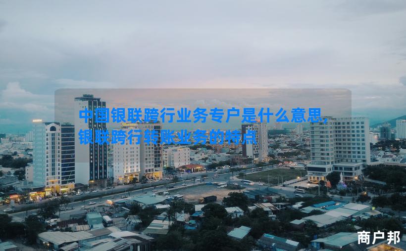 中国银联跨行业务专户是什么意思,银联跨行转账业务的特点