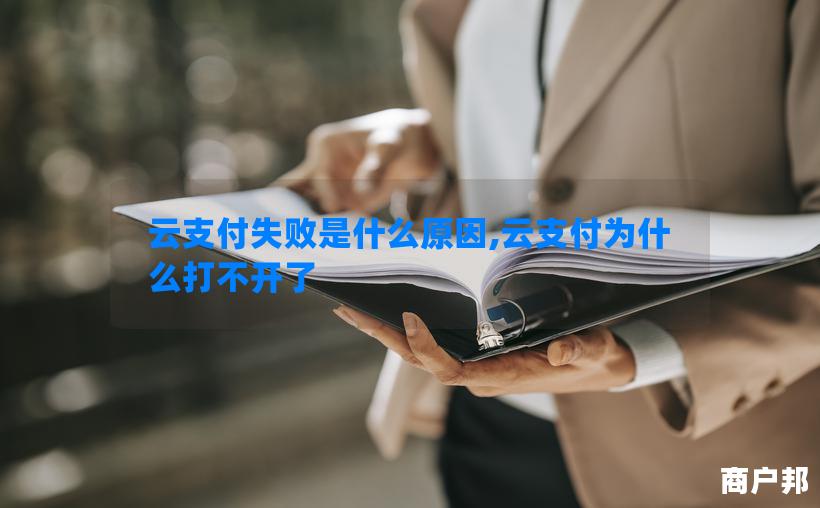 云支付失败是什么原因,云支付为什么打不开了