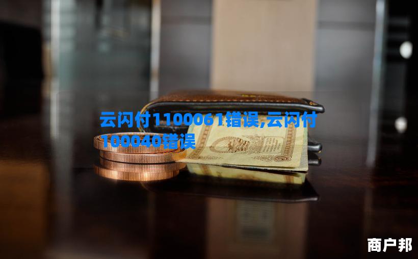 云闪付1100061错误,云闪付100040错误
