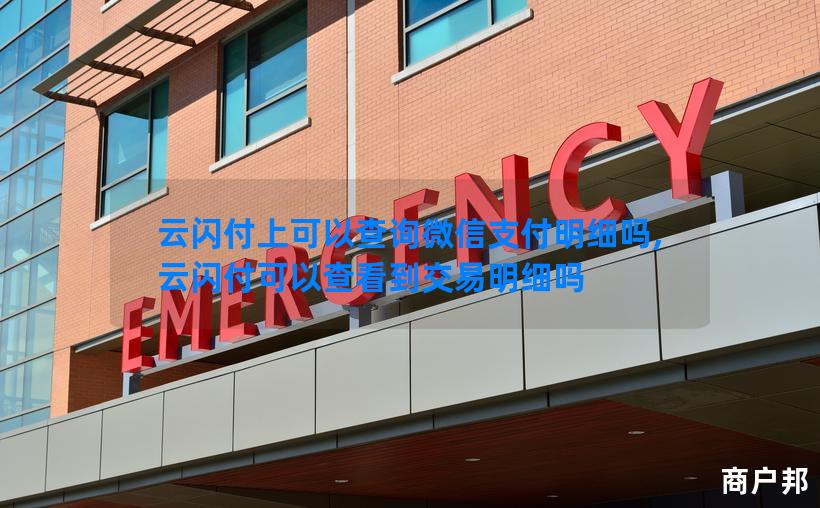 云闪付上可以查询微信支付明细吗,云闪付可以查看到交易明细吗