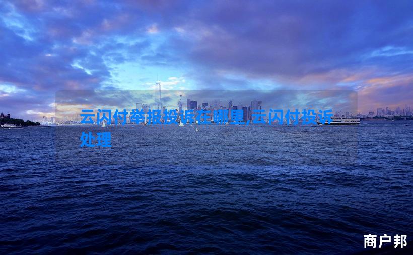 云闪付举报投诉在哪里,云闪付投诉处理