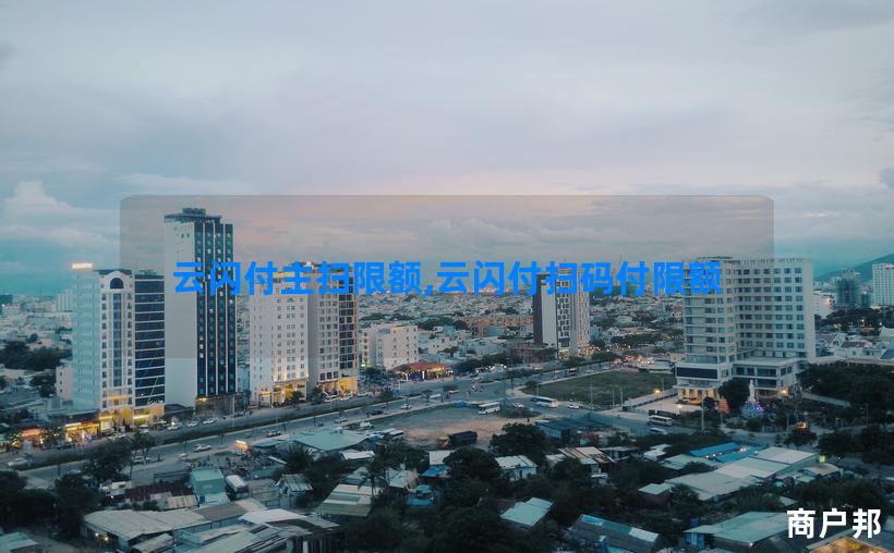云闪付主扫限额,云闪付扫码付限额