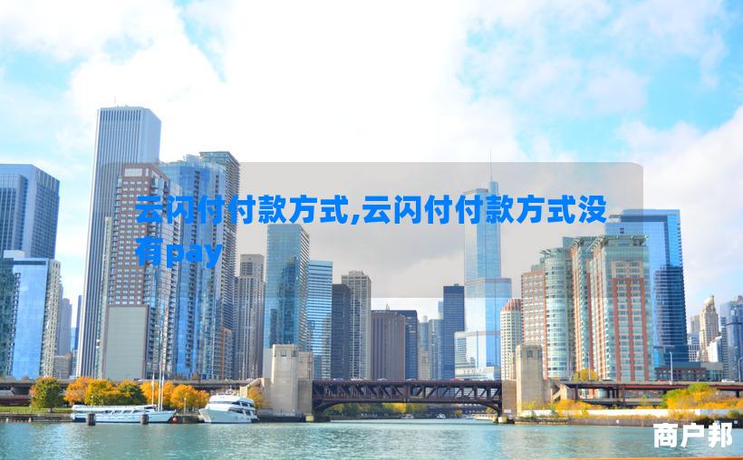 云闪付付款方式,云闪付付款方式没有pay
