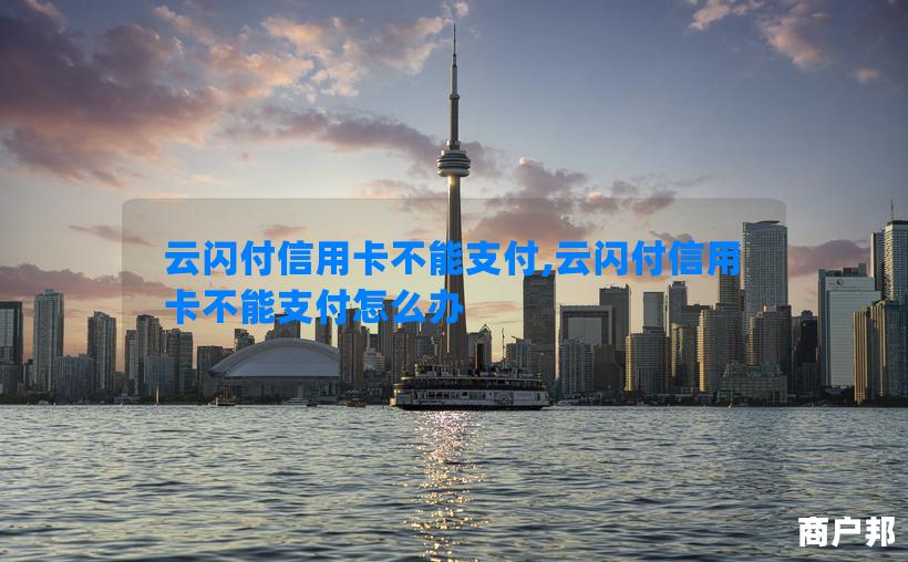 云闪付信用卡不能支付,云闪付信用卡不能支付怎么办
