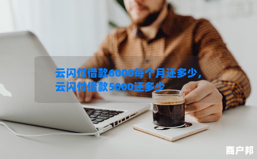 云闪付借款6000每个月还多少,云闪付借款5000还多少