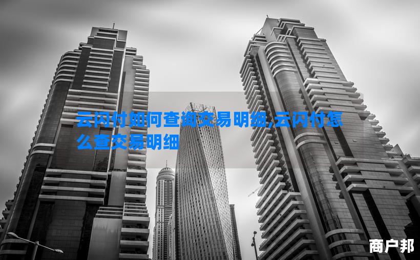 云闪付如何查询交易明细,云闪付怎么查交易明细