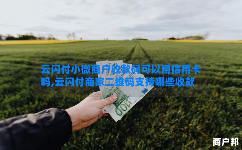 云闪付小微商户收款码可以用信用卡吗,云闪付商家二维码支持哪些收款