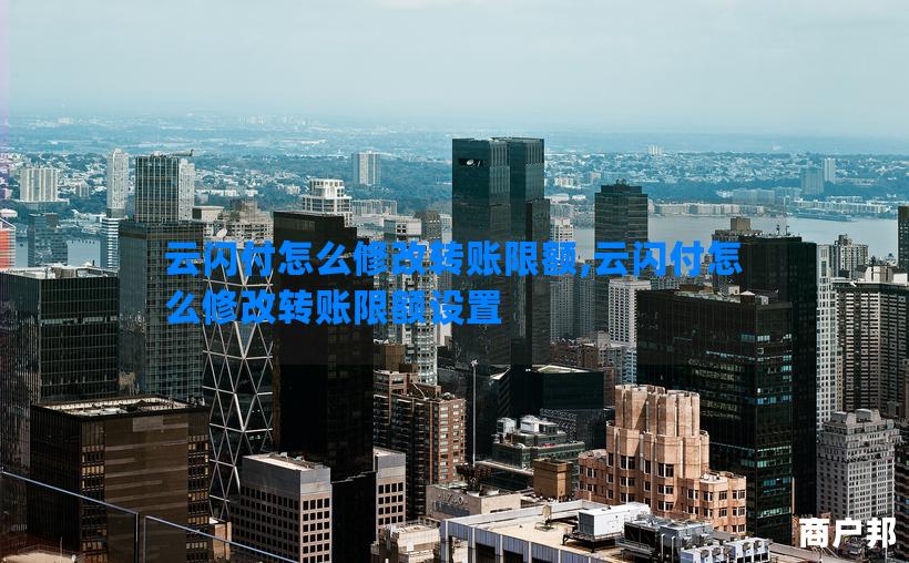 云闪付怎么修改转账限额,云闪付怎么修改转账限额设置