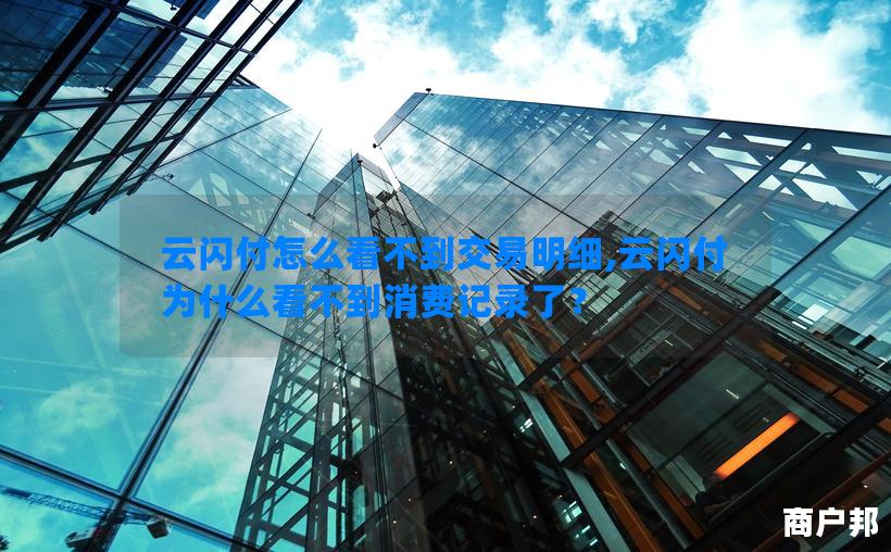 云闪付怎么看不到交易明细,云闪付为什么看不到消费记录了？