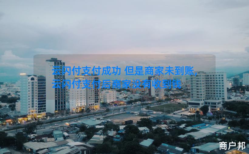 云闪付支付成功 但是商家未到账,云闪付支付后商家没有收到钱