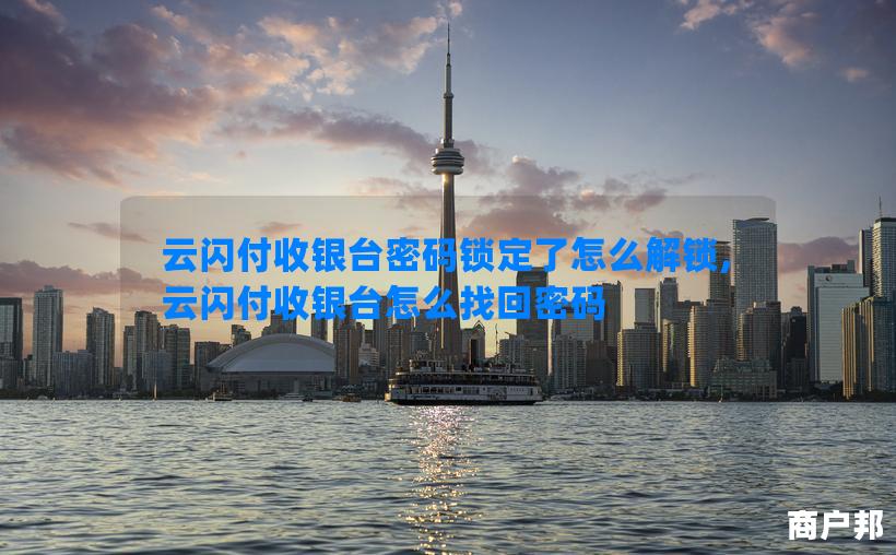 云闪付收银台密码锁定了怎么解锁,云闪付收银台怎么找回密码