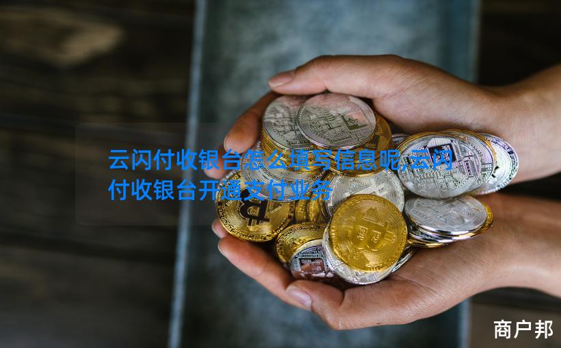 云闪付收银台怎么填写信息呢,云闪付收银台开通支付业务