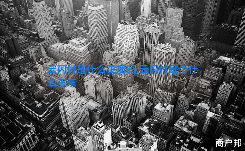 云闪付是什么正规吗,云闪付是个什么东东
