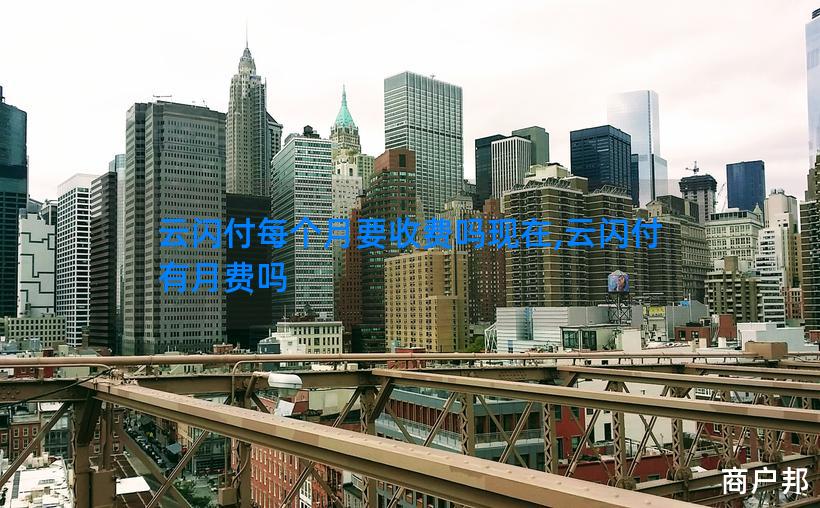 云闪付每个月要收费吗现在,云闪付有月费吗