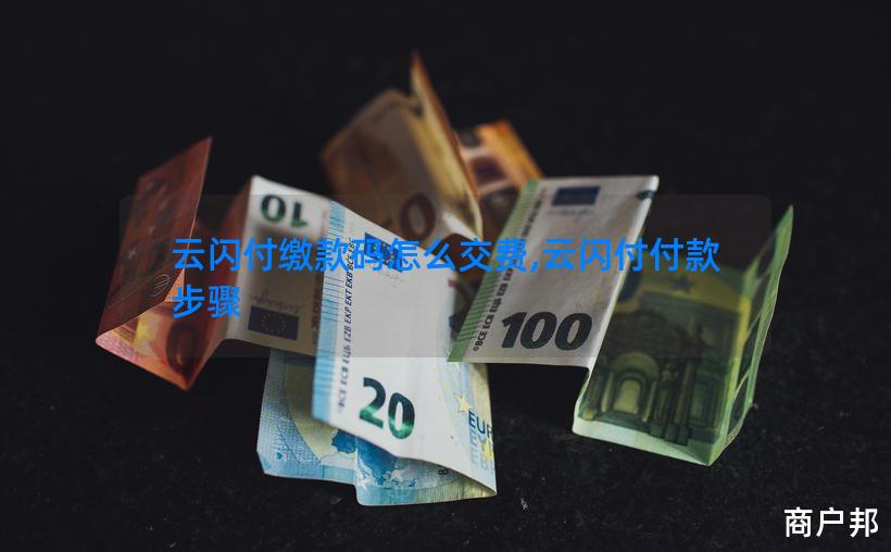 云闪付缴款码怎么交费,云闪付付款步骤