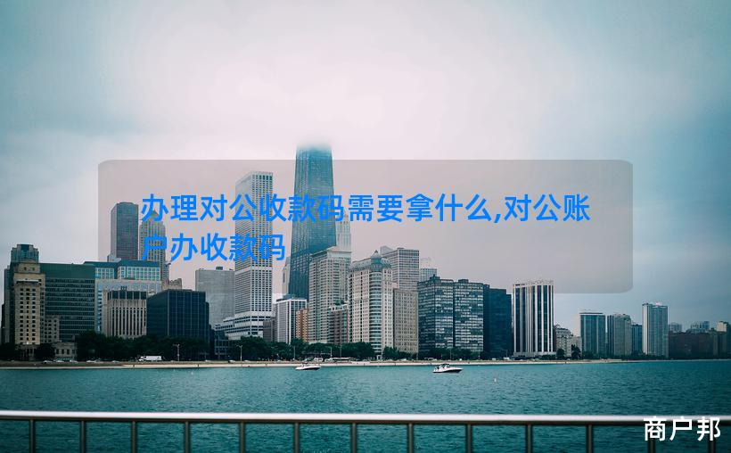 办理对公收款码需要拿什么,对公账户办收款码