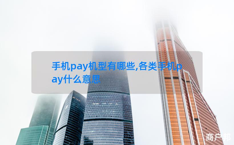 手机pay机型有哪些,各类手机pay什么意思