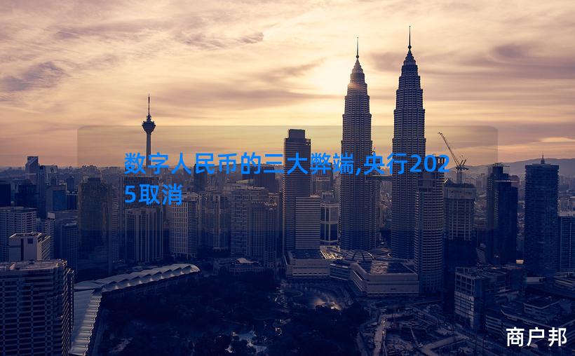 数字人民币的三大弊端,央行2025取消