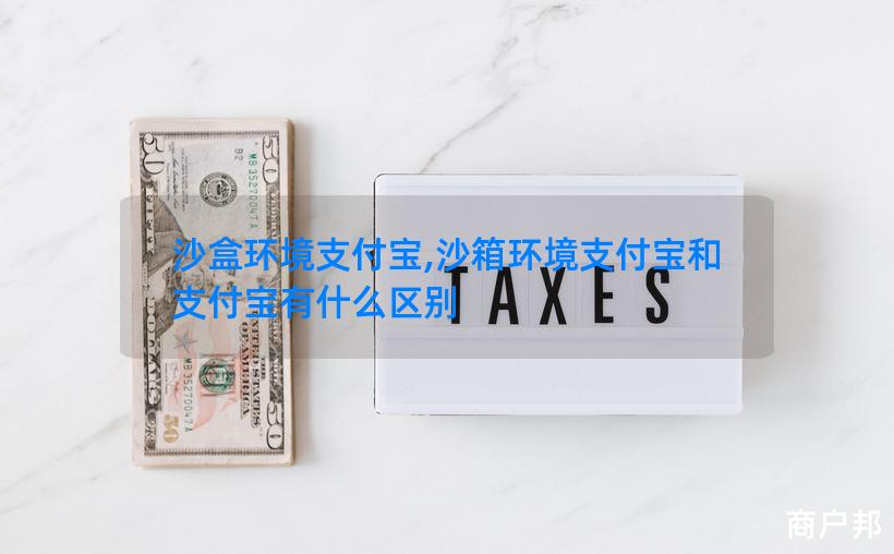 沙盒环境支付宝,沙箱环境支付宝和支付宝有什么区别