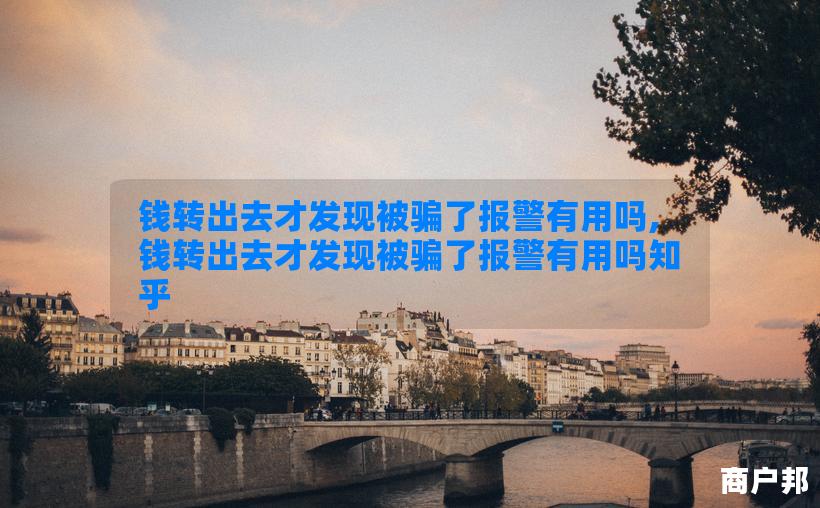 钱转出去才发现被骗了报警有用吗,钱转出去才发现被骗了报警有用吗知乎
